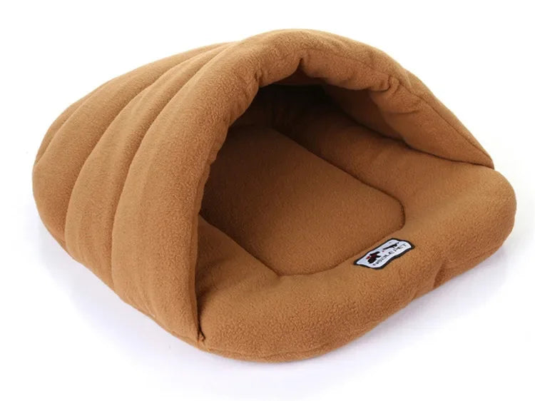 Winter Warm Pet Dog Beds Soft Polar Fleece Pets Heated Mat Small Dog Kennel House for Puppy Cats Sleeping Bags Nests Caves Beds