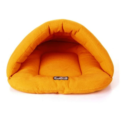 Winter Warm Pet Dog Beds Soft Polar Fleece Pets Heated Mat Small Dog Kennel House for Puppy Cats Sleeping Bags Nests Caves Beds