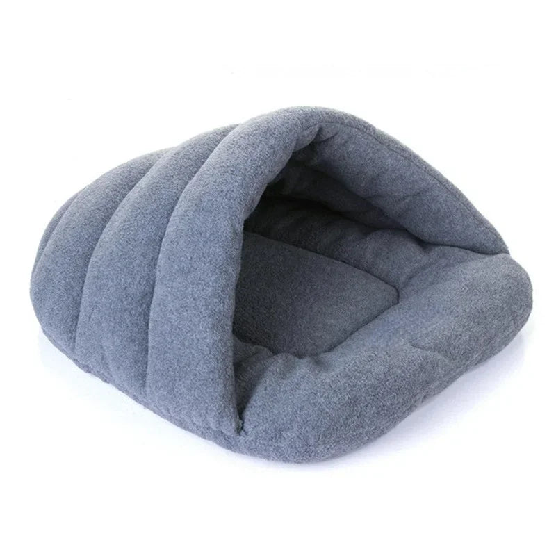 Winter Warm Pet Dog Beds Soft Polar Fleece Pets Heated Mat Small Dog Kennel House for Puppy Cats Sleeping Bags Nests Caves Beds