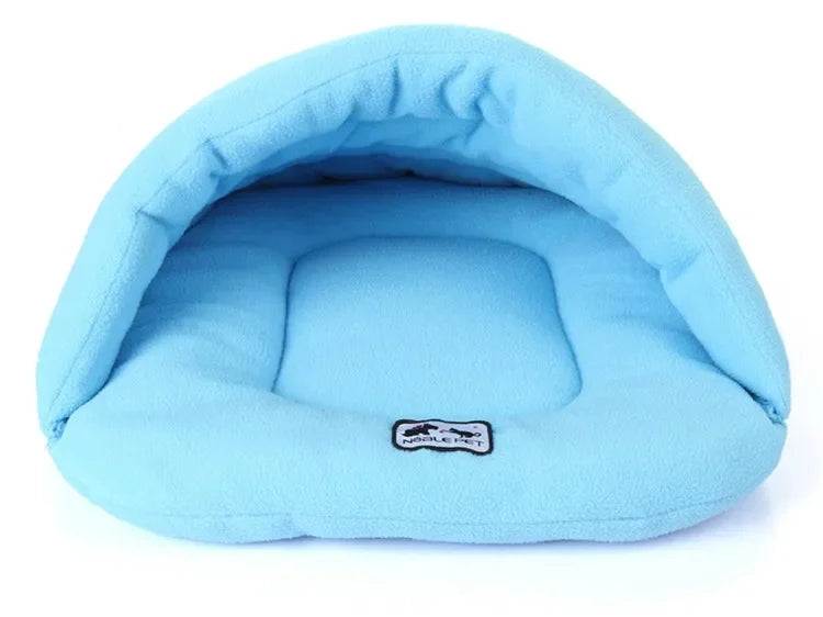Winter Warm Pet Dog Beds Soft Polar Fleece Pets Heated Mat Small Dog Kennel House for Puppy Cats Sleeping Bags Nests Caves Beds