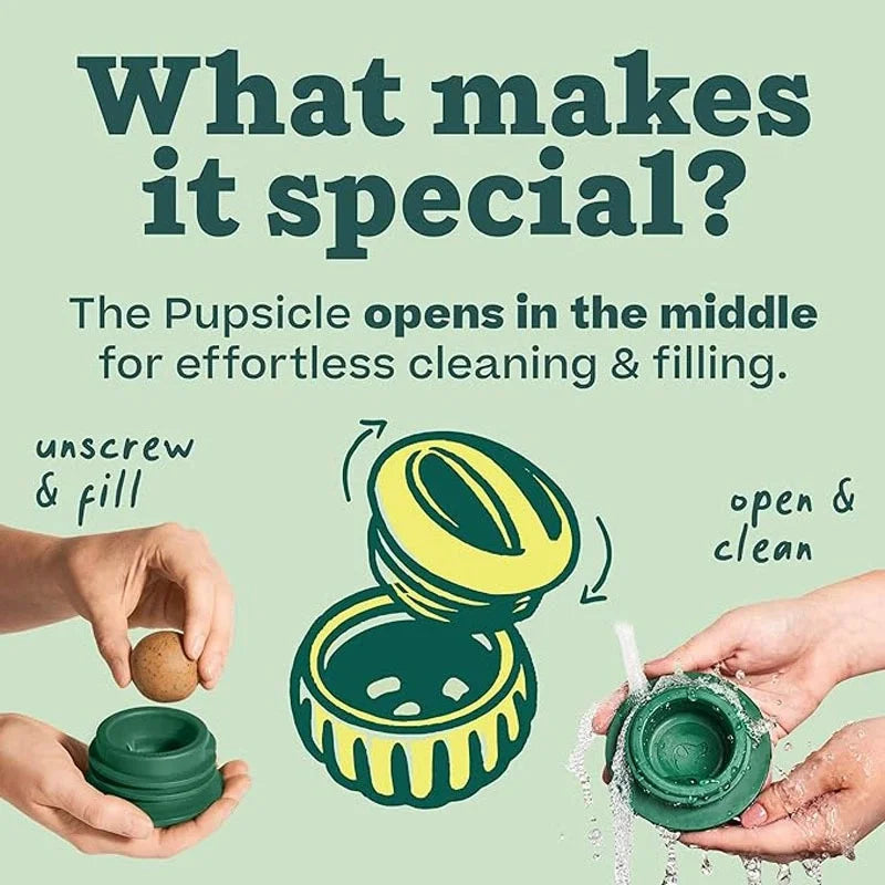 Pet Silicone Feeding Ball Slow Food Ball Green, Pet Leaking Toy Ball Grinding Teeth Chewing Snack Toy, Interactive Food Hopper